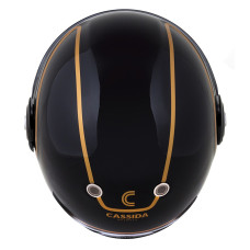 Шлем CASSIDA Fibre Jawa Sport (чёрный/серебристый/золотой)