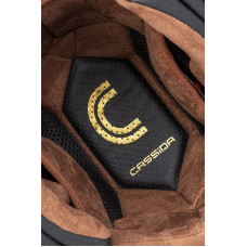 Шлем CASSIDA Fibre Jawa Sport (чёрный/серебристый/золотой)