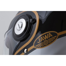 Шлем CASSIDA Fibre Jawa Sport (чёрный/серебристый/золотой)