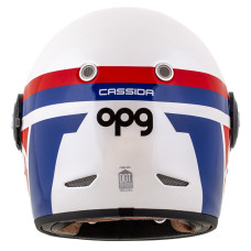 Шлем CASSIDA Fibre OPG (белый/синий/красный)