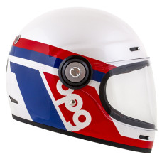 Шлем CASSIDA Fibre OPG (белый/синий/красный)
