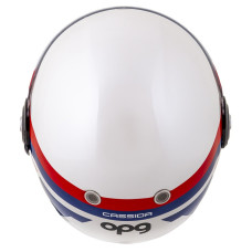 Шлем CASSIDA Fibre OPG (белый/синий/красный)
