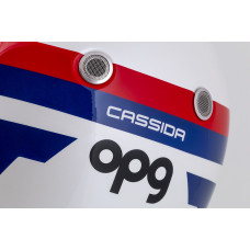 Шлем CASSIDA Fibre OPG (белый/синий/красный)