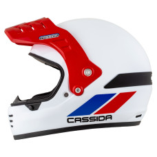 Шлем CASSIDA FormX FlatOut (белый/синий/красный/červený shield) 2026