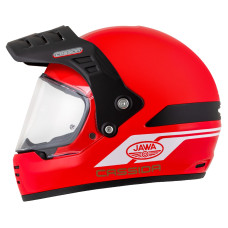 Шлем CASSIDA FormX Jawa RotaX (красный/белый/золотой/чёрный матовый shield) 2026