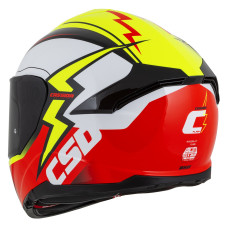 Шлем CASSIDA Integral GT 2.1 Flash (жёлтый флуоресцентный/красный флуоресцентный/чёрный/белый) визор с подготовкой под Pinlock