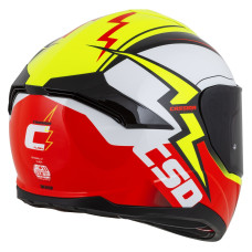 Шлем CASSIDA Integral GT 2.1 Flash (жёлтый флуоресцентный/красный флуоресцентный/чёрный/белый) визор с подготовкой под Pinlock