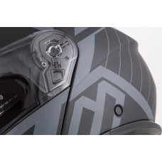 Шлем CASSIDA Modulo 2.1 Profile Vision (чёрный матовый/серый/серебристый светоотражающий) визор с подготовкой под Pinlock 2026