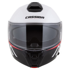 Шлем CASSIDA Modulo 2.1 Compass (белый жемчужный/чёрный/красный/серебристый) визор с подготовкой под Pinlock 2026