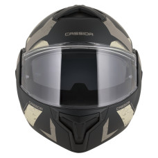 Шлем CASSIDA MultiFlip Korp (чёрный матовый/песочный/хаки) 2026