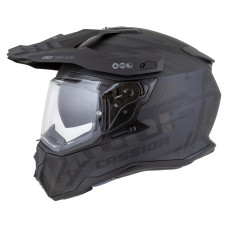 Шлем CASSIDA Road Runner TechniX (чёрный матовый/чёрный/серый/чёрный матовый shield) визор с подготовкой под Pinlock 2026