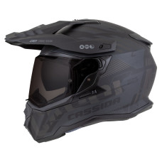 Шлем CASSIDA Road Runner TechniX (чёрный матовый/чёрный/серый/чёрный матовый shield) визор с подготовкой под Pinlock 2026