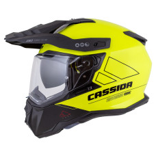Шлем CASSIDA Road Runner Dual (жёлтый флуоресцентный/чёрный/чёрный матовый shield) визор с подготовкой под Pinlock 2026